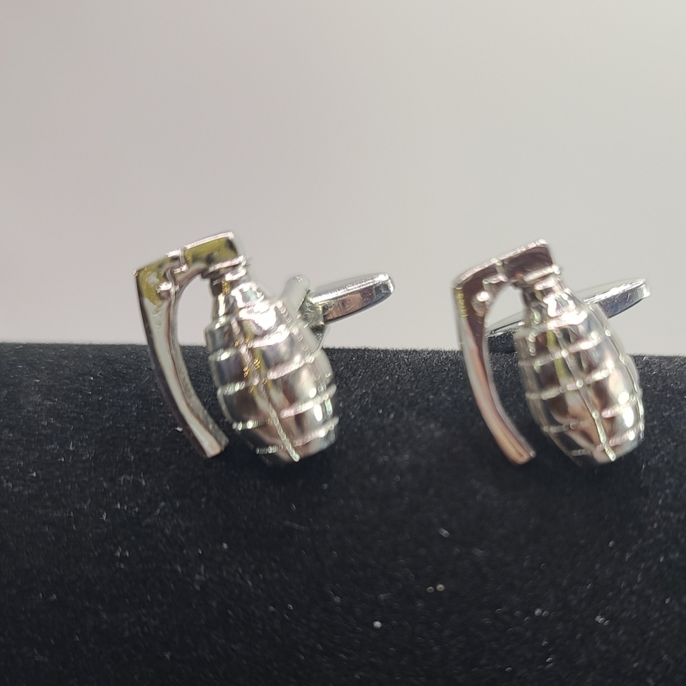 Hand Grenade Cufflinks